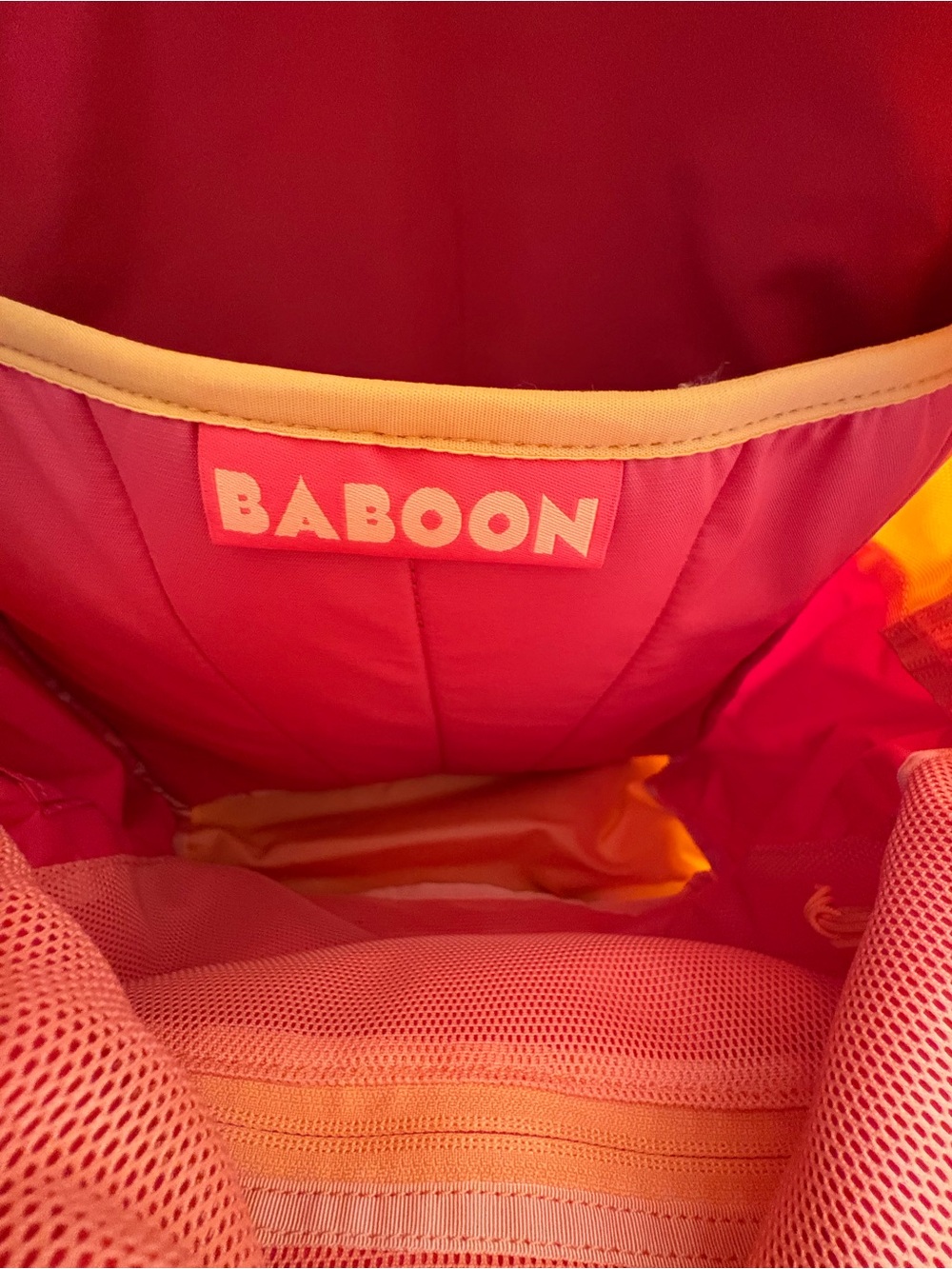 Baboon Orange Backpack - Picture 5 of 7